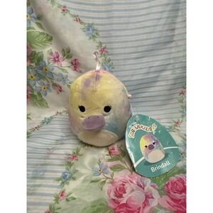 Squishmallows Brindall the Platypus 5" Plush –‎ Pastel Rainbow Tie-Dye Has Tag